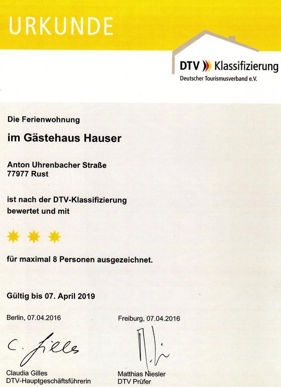 Gaestehaus Hauser Rust Eksteriør billede